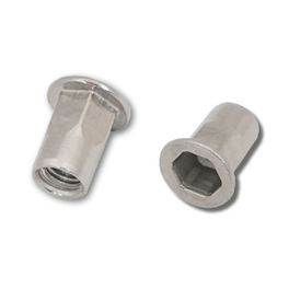 Flat Head Stainless Steel A2 Part Hexagon Body Blind Rivet Nut