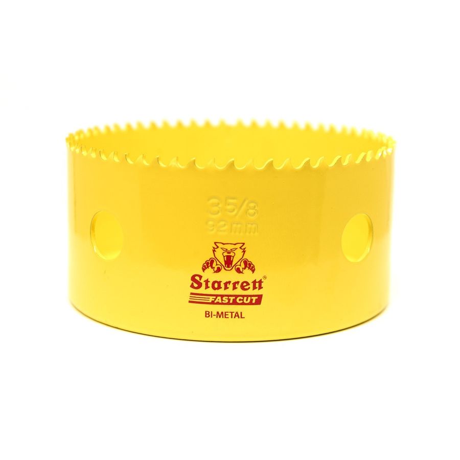 Starrett Fast Cut Bi-Metal Holesaw 92mm