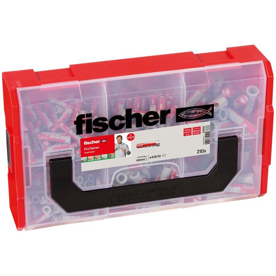 Fischer FixTainer DuoPower Box 210 Piece Set