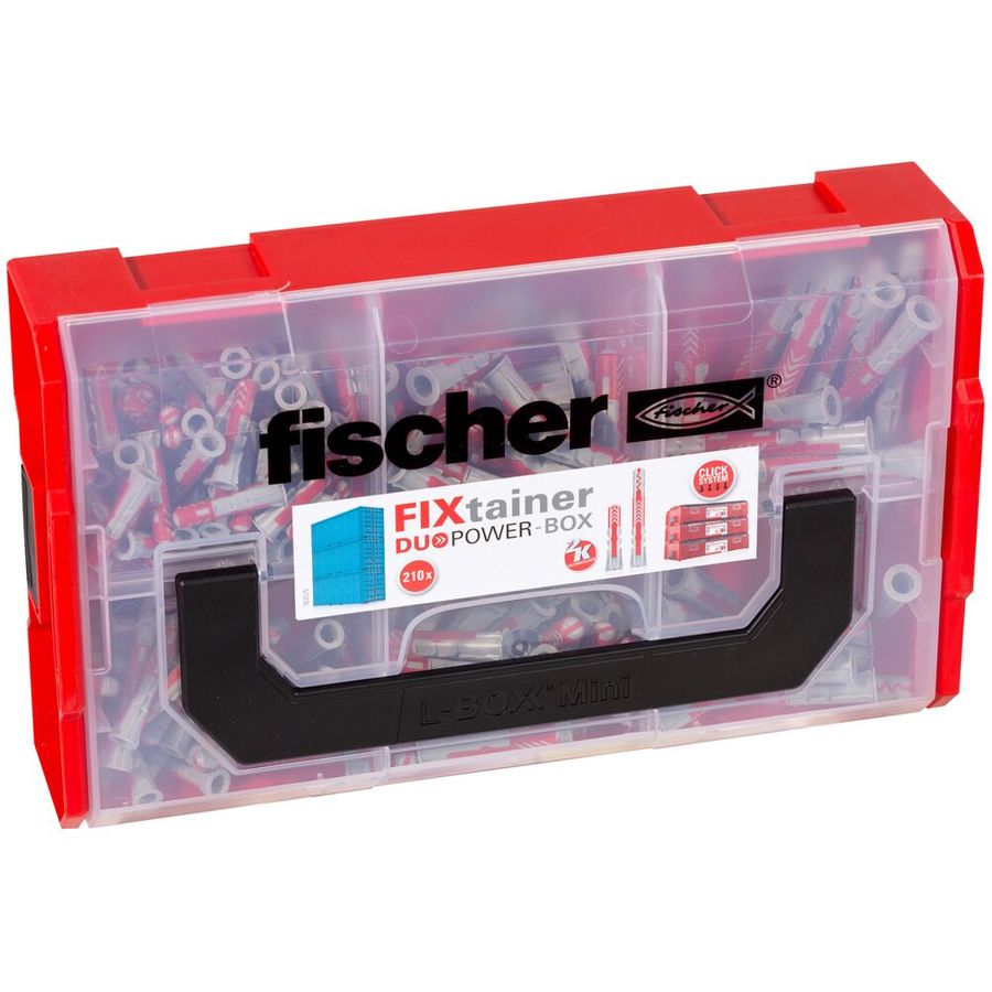 Fischer FixTainer Duopower Short/Long 216 Piece Set